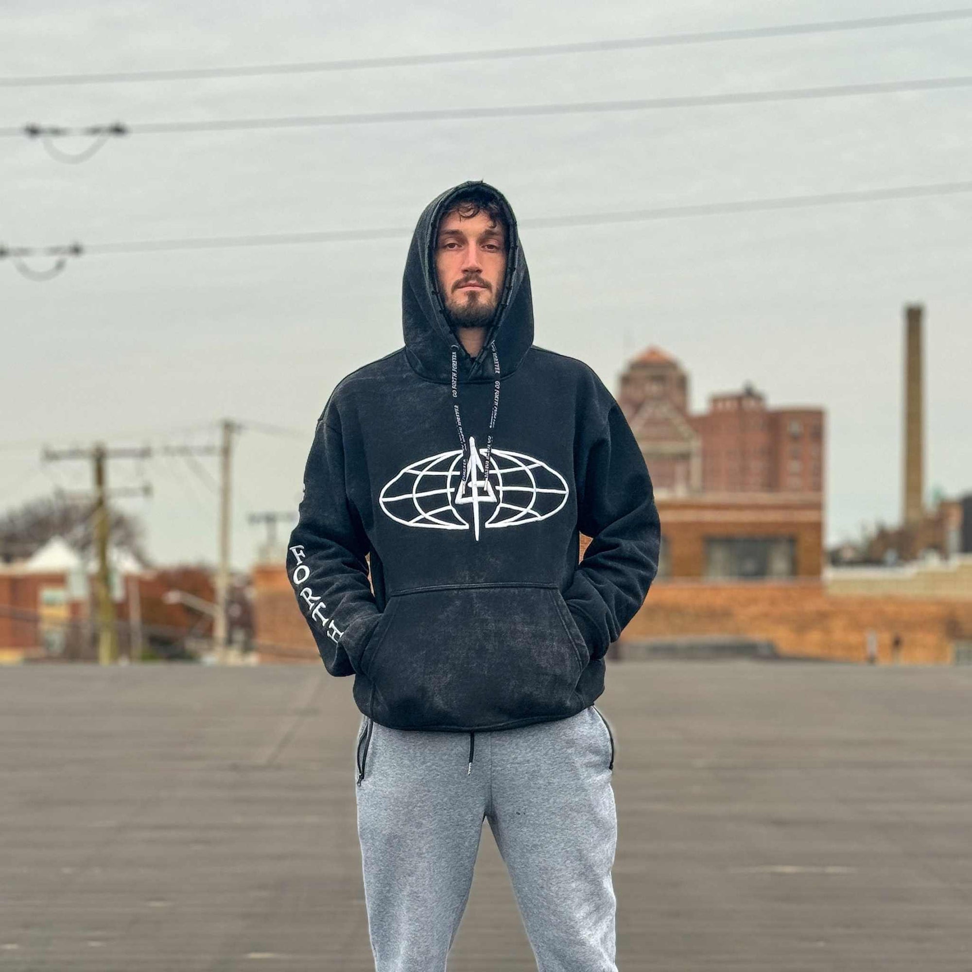 on model 2 | Premium BJJ Hoodie | The Forever Hoodie | Go Forth Forever